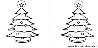 Segnalibro albero di Natale